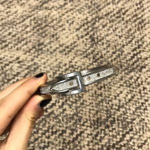 Charming Charlie Silver Buckle Bracelet